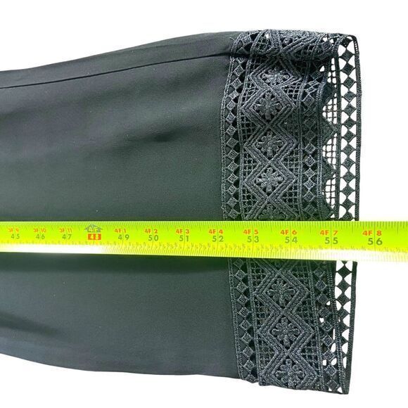 Yyigal Yigal Azrouel Black Pants Romper Jumpsuit Lace Wide‎ Legs Sleeveless Sz 2 - Picture 16 of 16